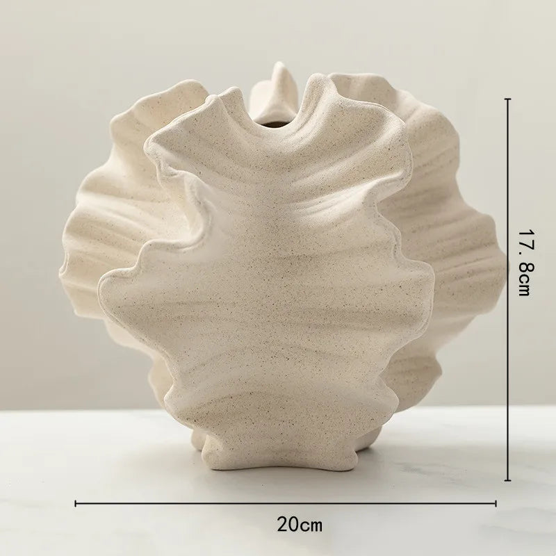 Petal Waves Porcelain Vase - Decorsimplycity