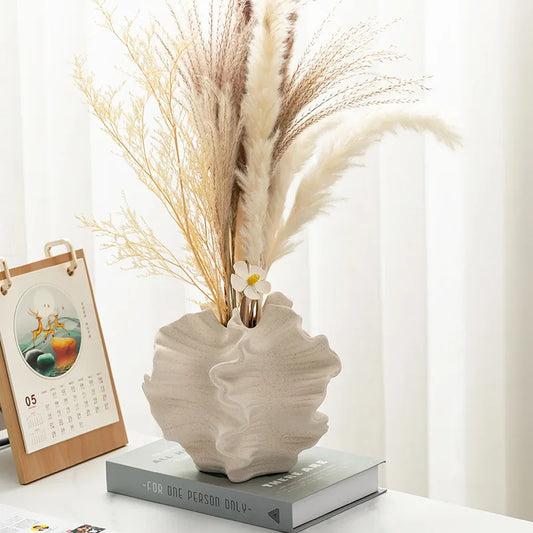 Petal Waves Porcelain Vase - Decorsimplycity